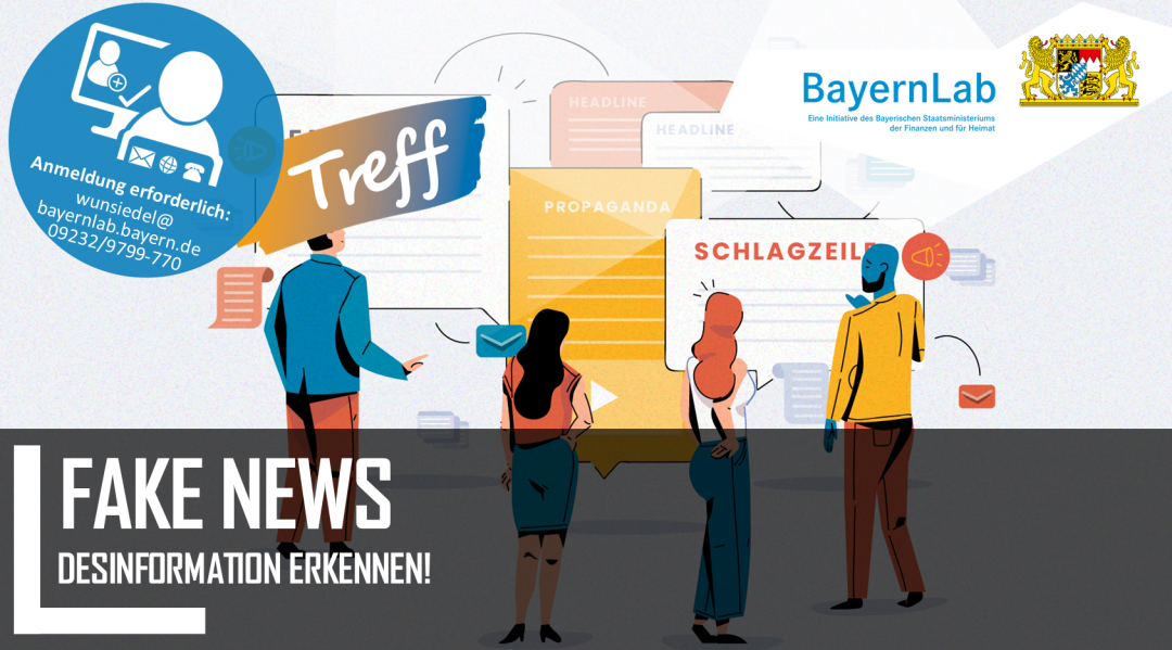 Termingrafik für Vortrag Fake News